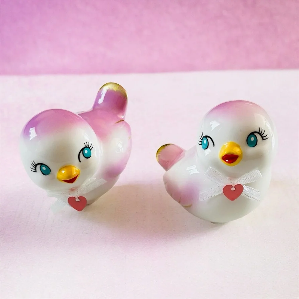 Target Spritz Ceramic Valentine’s Day Pink Love Birds NEW